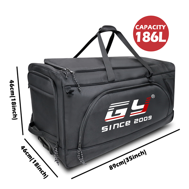 Borsa per attrezzatura da hockey su ghiaccio grande personalizzato con ruote