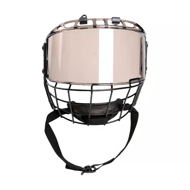 Gabbia per casco da hockey su ghiaccio di sicurezza in acciaio integrale