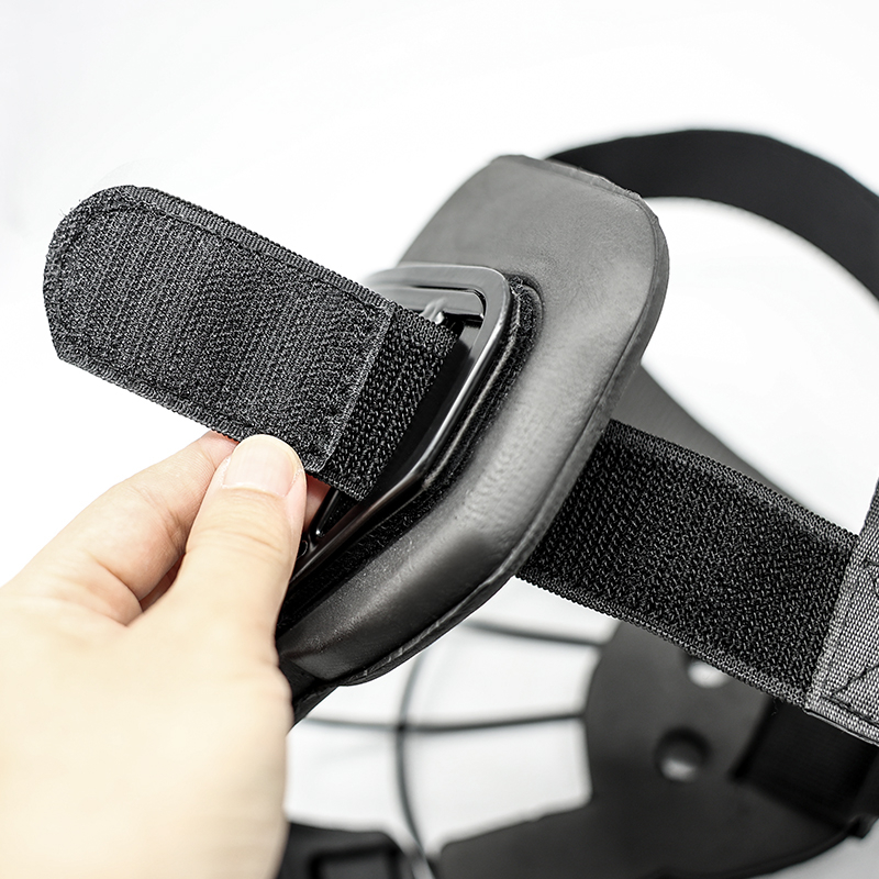 Maschera per giocatori di difesa di Hockey Hockey Black Metal Eye Cat-Eye