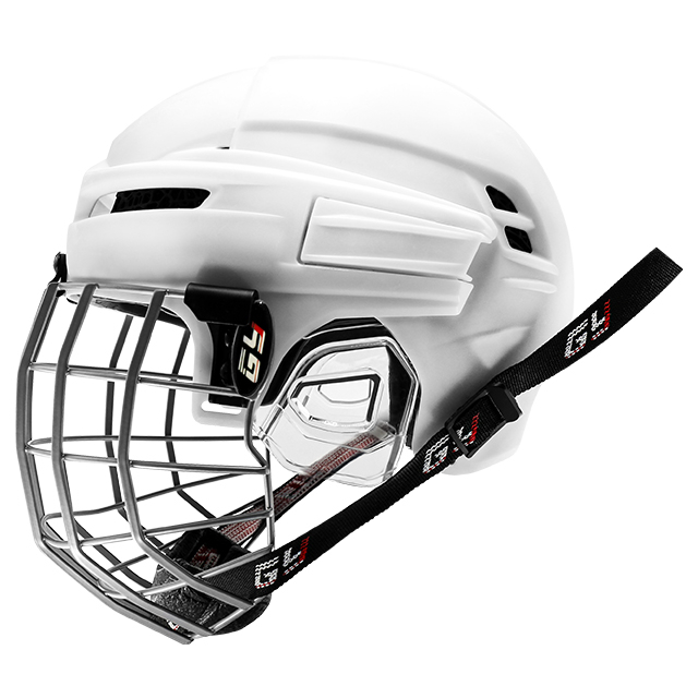 Casco da hockey su ghiaccio con fodera stampata in 3D Lattice