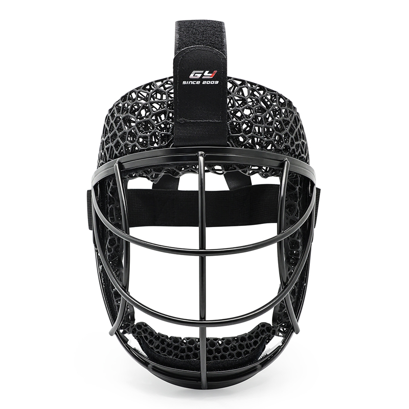 Maschera angolare difensiva di hockey in metallo in metallo stampato 3D personalizzato