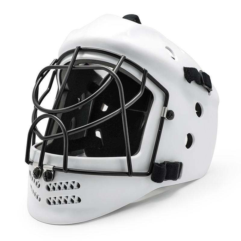 Casco protettivo da portiere per hockey su prato junior ad alto impatto
