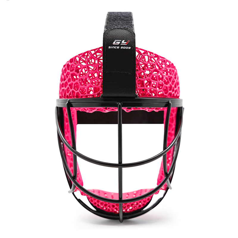 Maschera angolare difensiva di hockey in metallo in metallo stampato 3D personalizzato