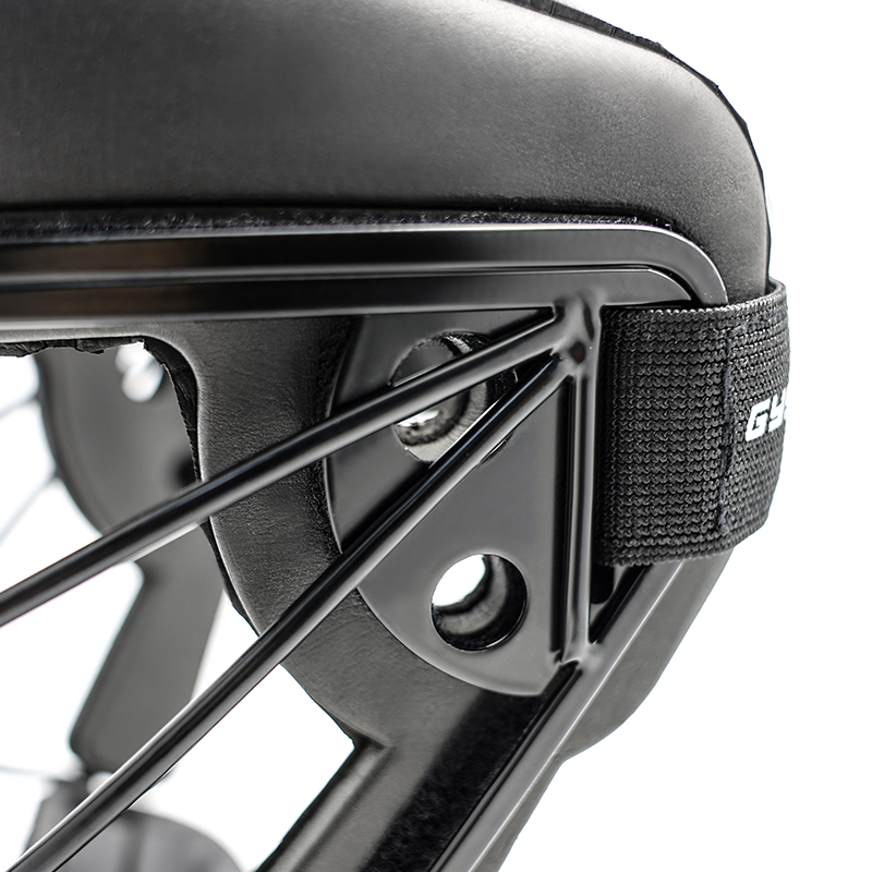 Maschera per giocatori di difesa di Hockey Hockey Black Metal Eye Cat-Eye