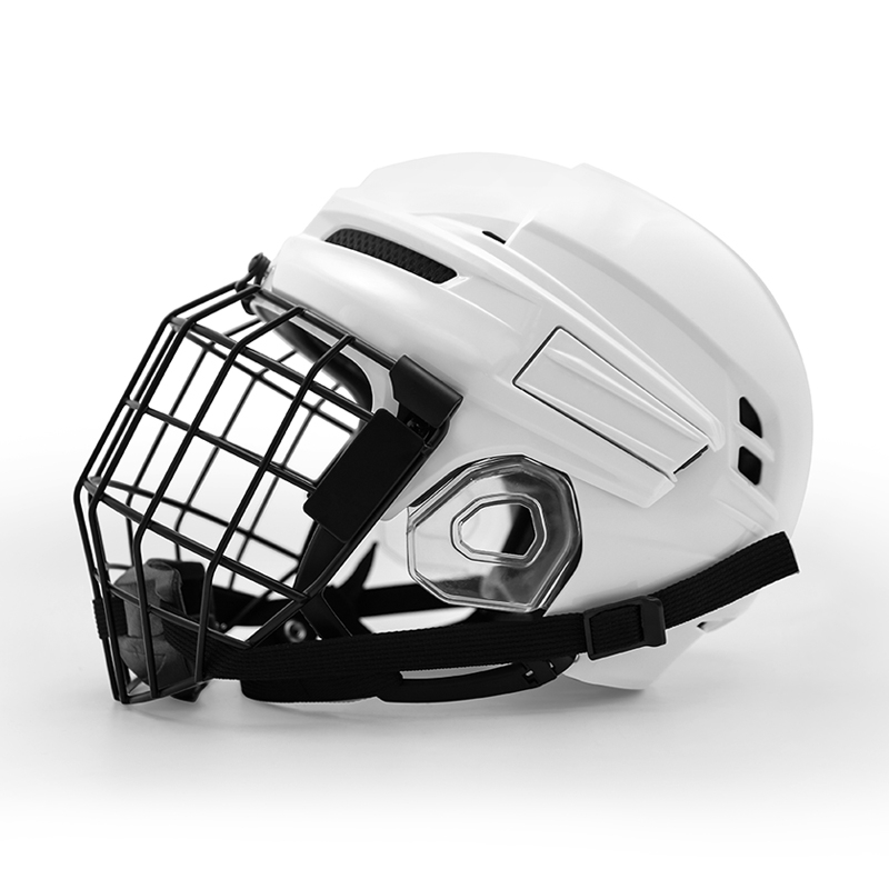 Casco da hockey su ghiaccio professionale per adulti personalizzato con gabbia