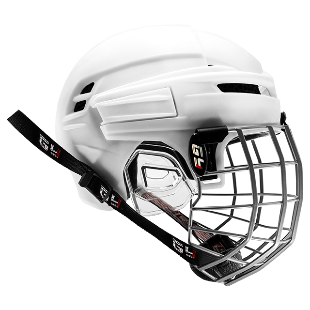 Casco da hockey su ghiaccio con fodera stampata in 3D Lattice