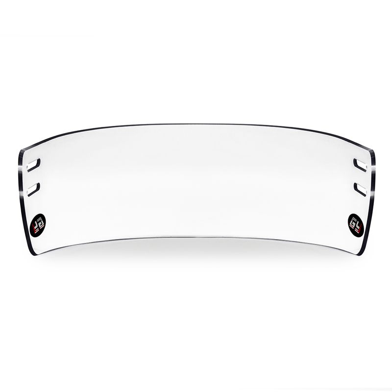 Visiera da hockey su ghiaccio ad alta definizione antiappannamento e antigraffio