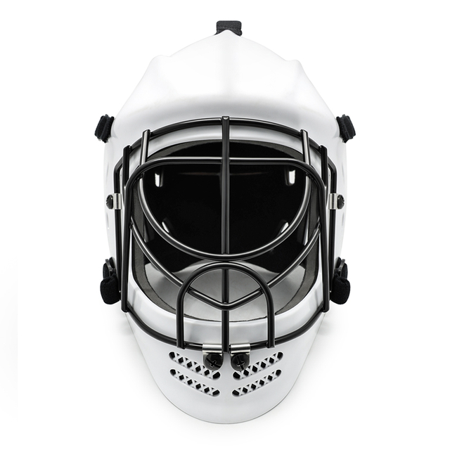 Maschera per casco da portiere ventilata con calotta in ABS