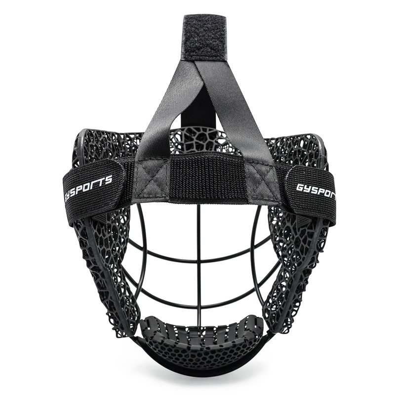 Maschera angolare difensiva di hockey in metallo in metallo stampato 3D personalizzato