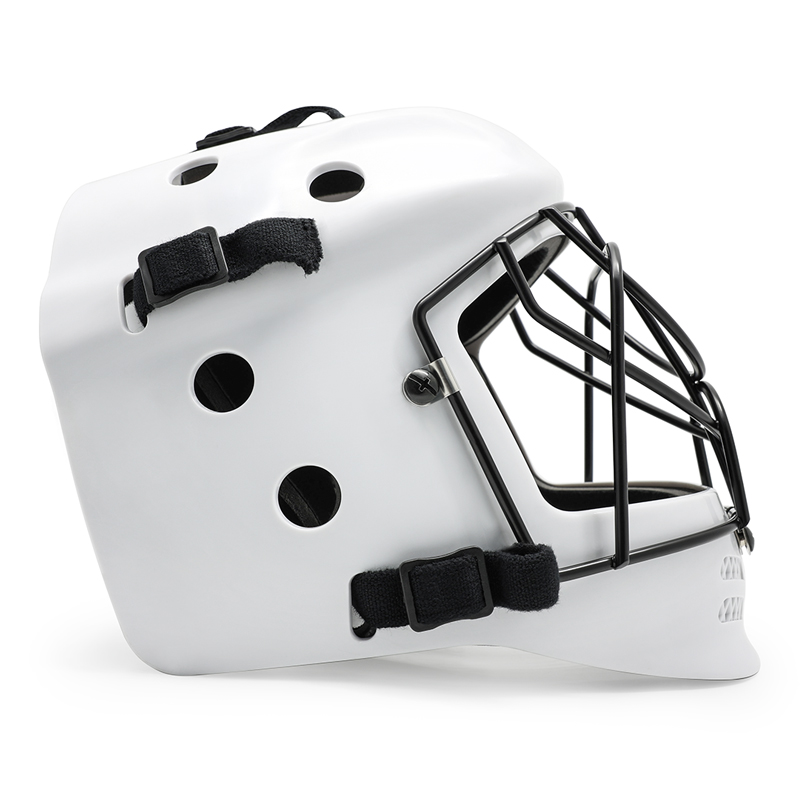 Casco protettivo da portiere per hockey su prato junior ad alto impatto