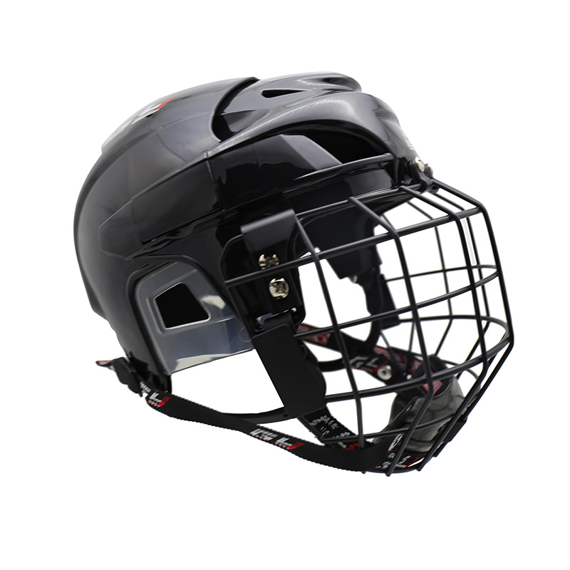 Casco da hockey su ghiaccio con protezione media regolabile per la testa