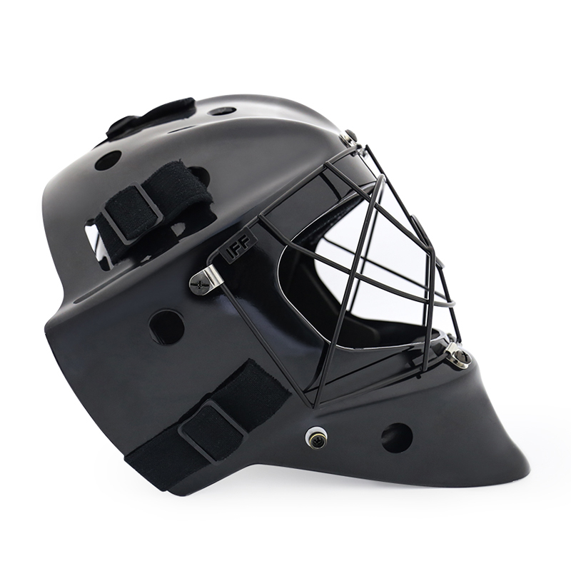 Casco sportivo da floorball di alta qualità con griglia