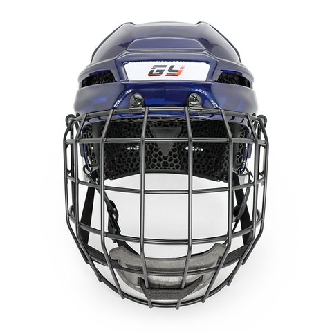 Casco da hockey su ghiaccio con fibra di carbonio in fibra di carbonio originale