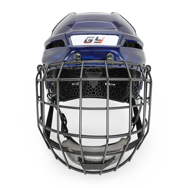 Casco da hockey su ghiaccio con fibra di carbonio in fibra di carbonio originale