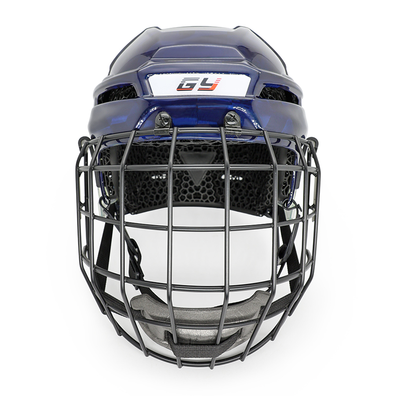 Casco da hockey su ghiaccio con fibra di carbonio in fibra di carbonio originale