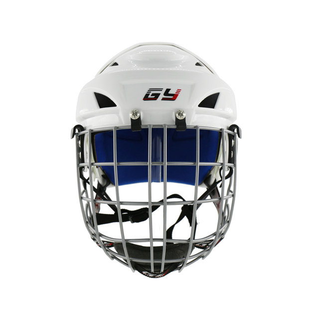 Casco protettivo da hockey su ghiaccio sportivo resistente al sudore