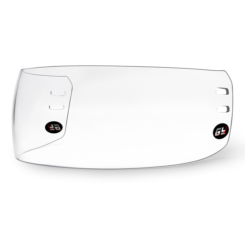 Visiera da hockey su ghiaccio HD con protezione antiappannamento e antigraffio