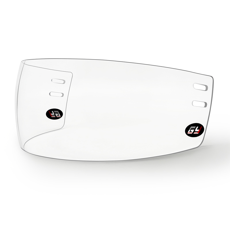 Visiera da hockey su ghiaccio ad alta definizione antiappannamento e antigraffio