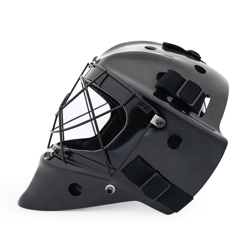 Casco sportivo da floorball di alta qualità con griglia