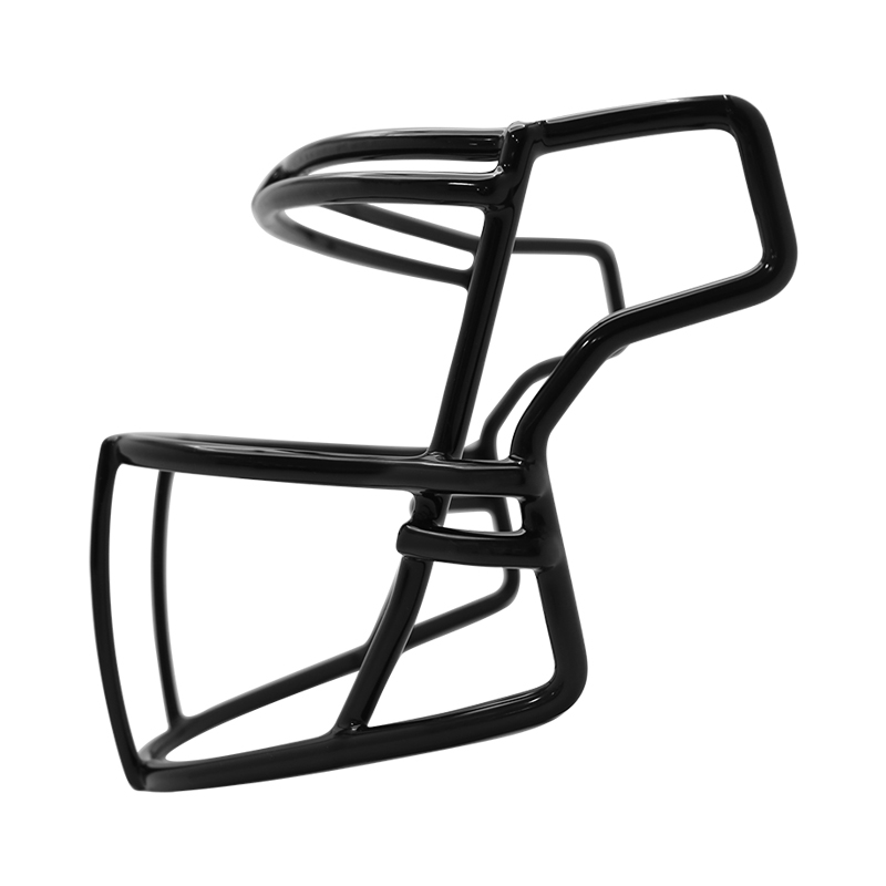 Maschera facciale per casco da football americano in ferro nero