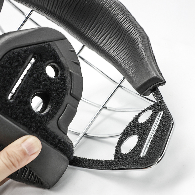 Maschera a faccia piena per hockey in acciaio inossidabile per angoli