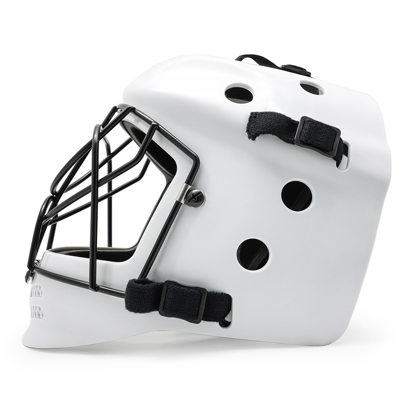 Casco protettivo da portiere per hockey su prato junior ad alto impatto