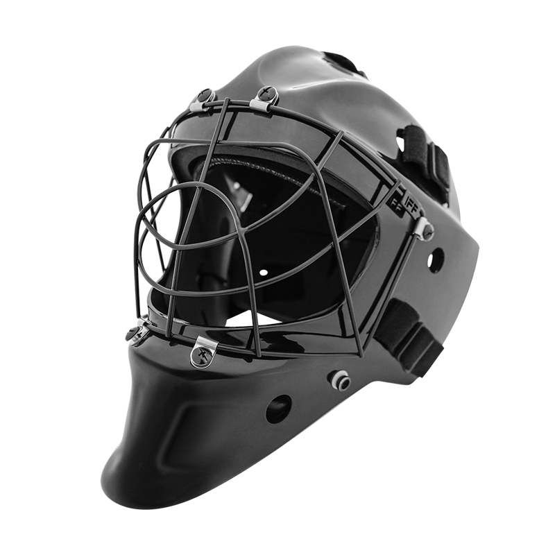 Casco sportivo da floorball di alta qualità con griglia