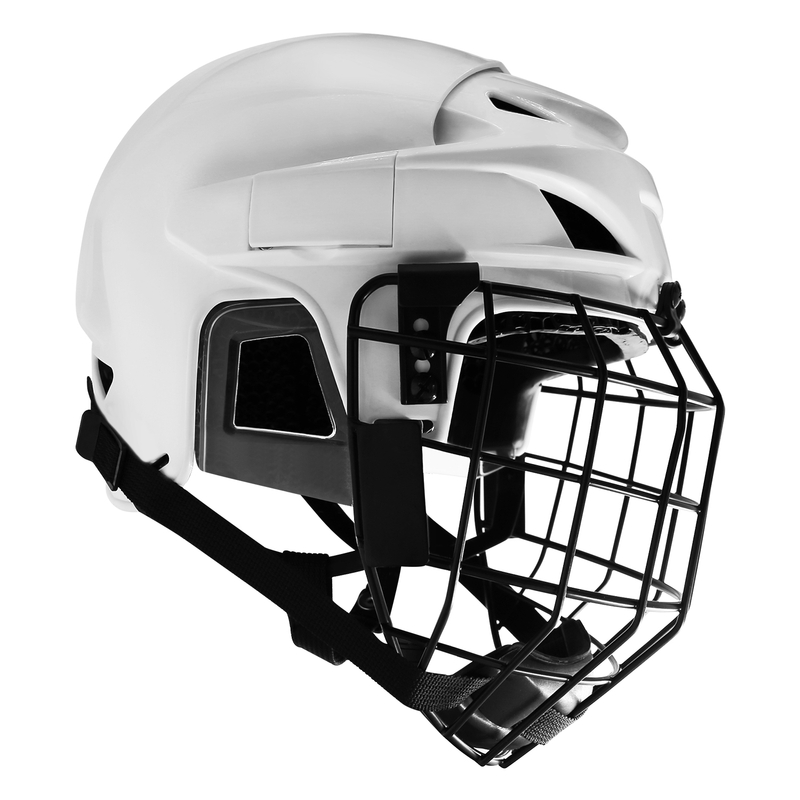 Casco da hockey su ghiaccio con protezione media regolabile per la testa