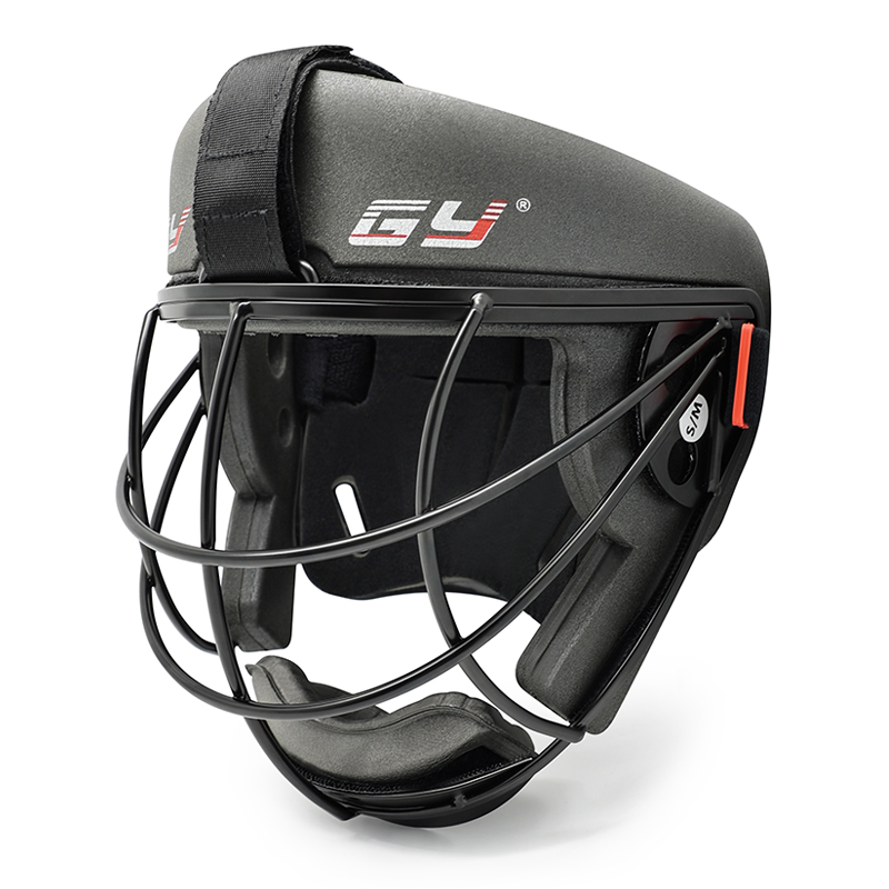 Maschera per il viso da hockey su prato di alta qualità con piastra posteriore