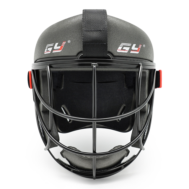 Maschera per il viso da hockey su prato di alta qualità con piastra posteriore