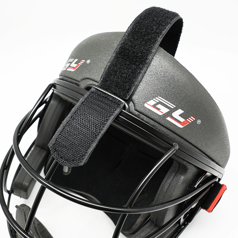 Maschera per il viso da hockey su prato di alta qualità con piastra posteriore